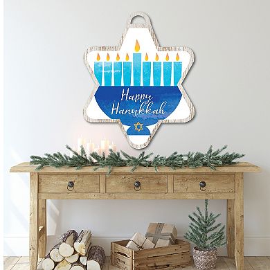 Courtside Market Hanukkah Menorah 3 Ornament Board Wall Art