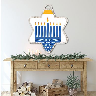Courtside Market Hanukkah Menorah II Ornament Board Wall Art