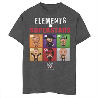 Boys WWE Elements Of Superstars Emojis Graphic Tee