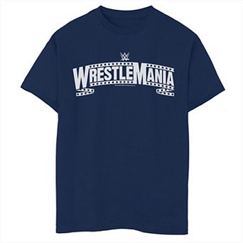 Boys WWE WrestleMania Film Strip Logo Graphic Tee