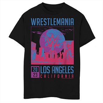 Boys WWE WrestleMania Los Angeles California 2023 Graphic Tee