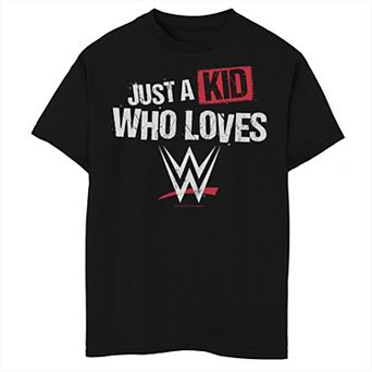 Boys WWE Just A Kid Who Loves Wrestling Graphic Tee