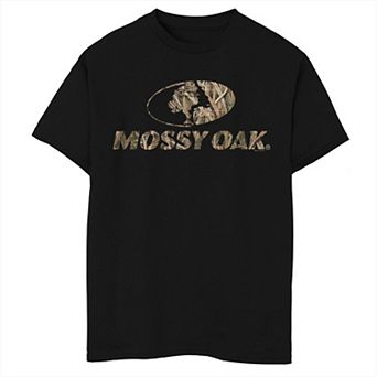 Boys Mossy Oak Grass Logo Graphic Tee