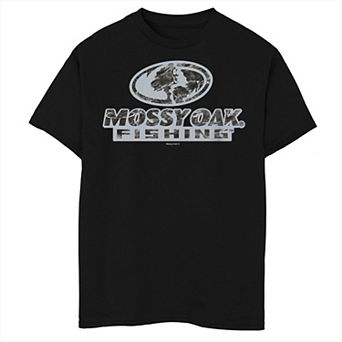 Boys Mossy Oak Fishing Aquatic Logo Graphic Tee