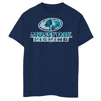 Boys Mossy Oak Fishing Aquatic Logo Graphic Tee