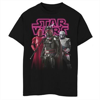 Boys Star Wars The Mandalorian Sith Trooper Moff Gideon Beskar Soldier Graphic Tee