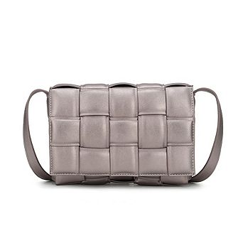 MKF Collection Ginger Woven Womens Crossbody Shoulder Bag by Mia K
