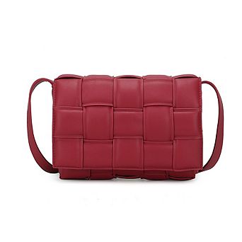 MKF Collection Ginger Woven Womens Crossbody Shoulder Bag by Mia K