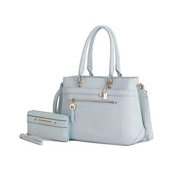 MKF Collection Gardenia Womens Tote Bag with Wallet 2 pc by Mia K