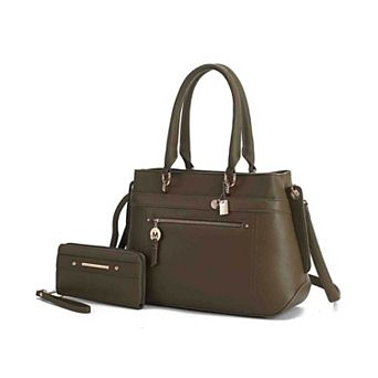 MKF Collection Gardenia Womens Tote Bag with Wallet 2 pc by Mia K