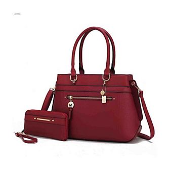 MKF Collection Gardenia Womens Tote Bag with Wallet 2 pc by Mia K