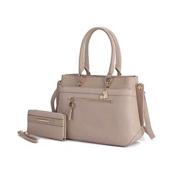 MKF Collection Gardenia Womens Tote Bag with Wallet 2 pc by Mia K