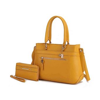 MKF Collection Gardenia Womens Tote Bag with Wallet 2 pc by Mia K