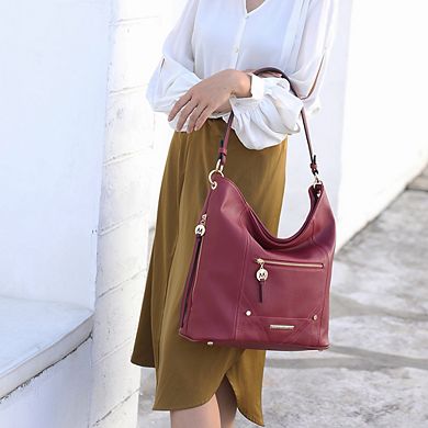 MKF Collection Jordina Hobo Shoulder Bag with Matching Wallet by Mia K 2 pcs