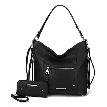 MKF Collection Jordina Hobo Shoulder Bag with Matching Wallet by Mia K 2 pc