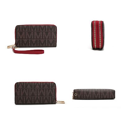 MKF Collection Danielle Milan M Signature Wallet Wristlet by Mia K