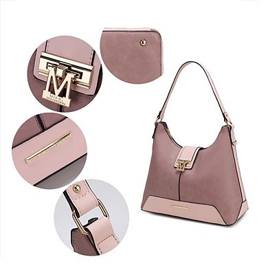 MKF Collection Graciela Hobo Color Block Handbag by Mia k.