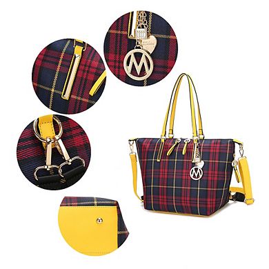 MKF Collection Layla Tote and Backpack for Women Multicomparment by Mia k.
