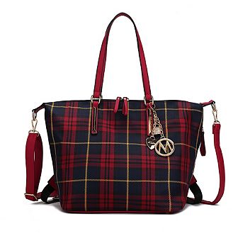 MKF Collection Layla Tote and Backpack for Women Multicomparment by Mia k.