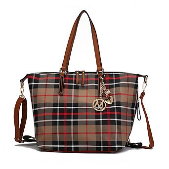 MKF Collection Layla Tote and Backpack for Women Multicomparment by Mia k.