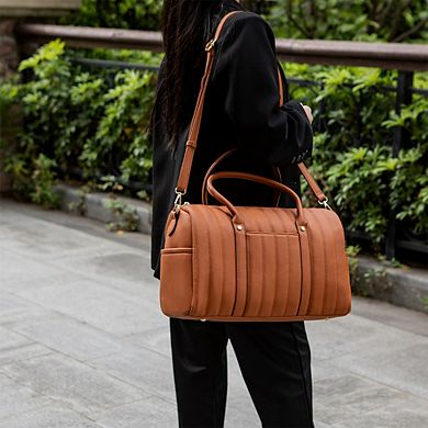 MKF Collection Luana Quilted Women’s Duffle Bag by Mia K