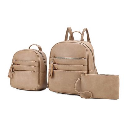 MKF Collection Roxane Backpack with Mini Backpack & Wristlet  display picture 2
