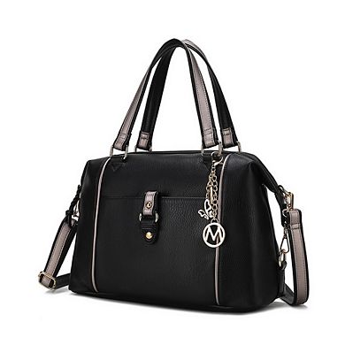 MKF Collection Opal Vegan Leather Medium Weekender Handbag for Women by Mia K.