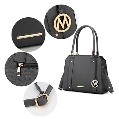 MKF Collection Norah Satchel Bag with Wristlet 2 pieces by Mia K