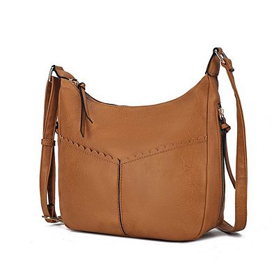 MKF Collection Valencia Vegan Leather Womens Hobo Shoulder Bag by Mia K