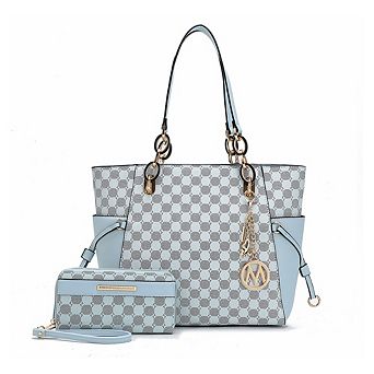 MKF Collection Xenia Circular Print ToteHandbag with Wallet by Mia K - 2 pc