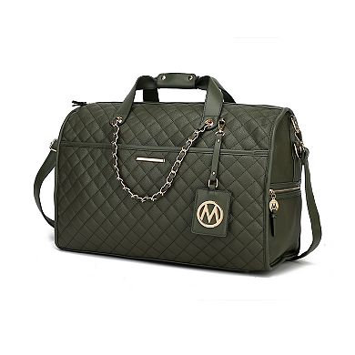 Mkf Collection Lexie Vegan Leather Womens Duffle Weekender Bag  By Mia K
