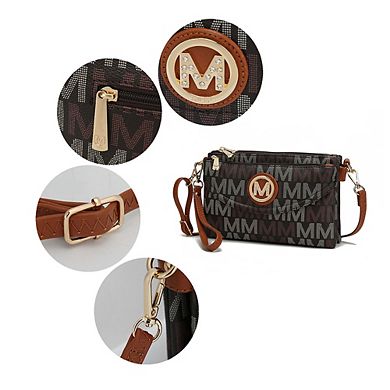 MKF Collection Ishani Five Compartments M Signature Cross-body Bag by Mia K