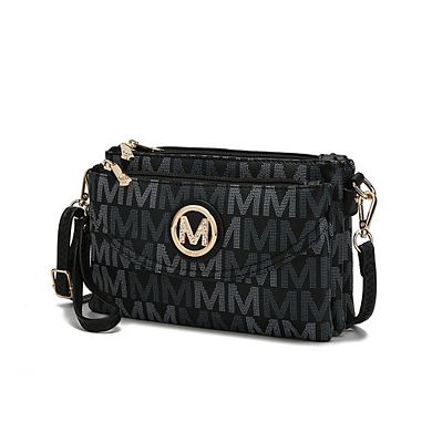 MKF Collection Ishani Five Compartments M Signature Cross-body Bag by Mia K