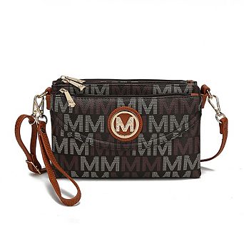 MKF Collection Ishani Five Compartments M Signature Cross-body Bag by Mia K