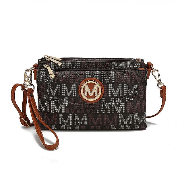 MKF Collection Crossbody Bags for women, Signature Crossover bag Adjustable  strap Messenger Cross body handbag Purse