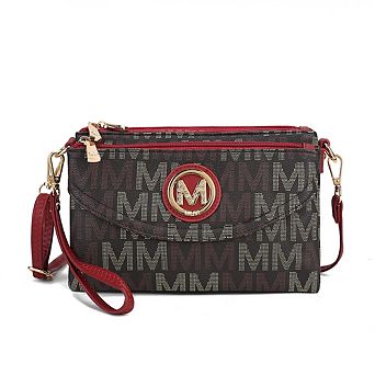 MKF Collection Ishani Five Compartments M Signature Cross-body Bag by Mia K
