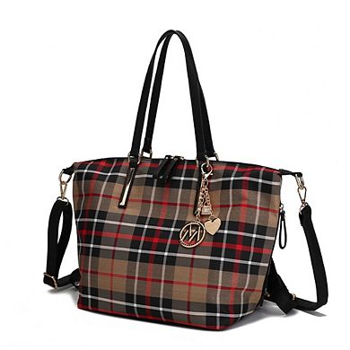 MKF Collection Layla Tote and Backpack for Women Multicomparment by Mia k.