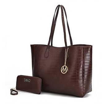 MKF Collection Sadie Oversize Tote Handbag With Wallet Set By Mia K