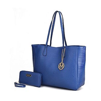 MKF Collection Sadie Oversize Tote Handbag With Wallet Set By Mia K