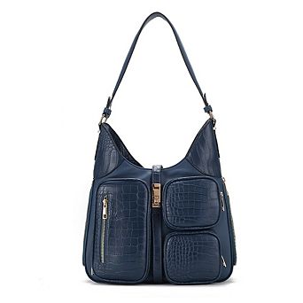 MKF Collection Daphne Faux Crocodile-embossed Shoulder Bag by Mia K