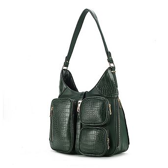 MKF Collection Daphne Faux Crocodile-embossed Shoulder Bag by Mia K