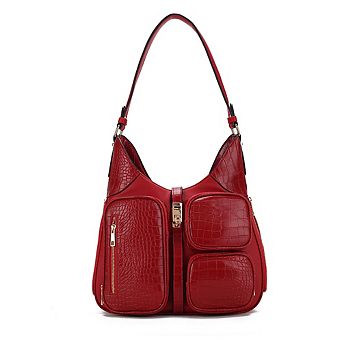 MKF Collection Daphne Faux Crocodile-embossed Shoulder Bag by Mia K