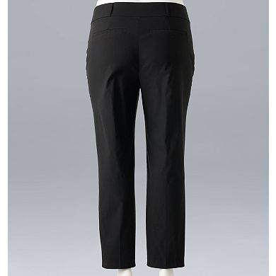 Plus Size Simply Vera Vera Wang Modern Ankle Pants