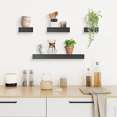 Belle Maison Floating Shelves 4 pc Set