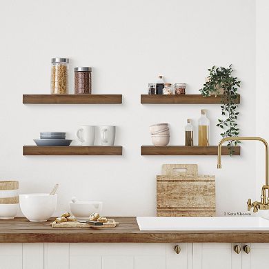 Belle Maison Set Of 2 Floating Shelves