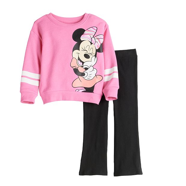 Disney Toddler Girls Comfy Glittery Minnie Mouse Bows Leggings - Macy's