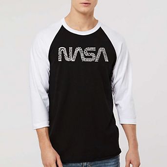 Worm Nasa - Men's Raglan Baseball Word Art T-shirt