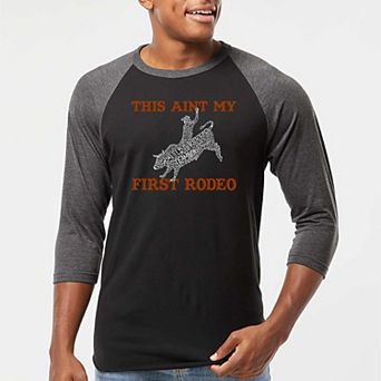 This Aint My First Rodeo - Men's Raglan Baseball Word Art T-shirt
