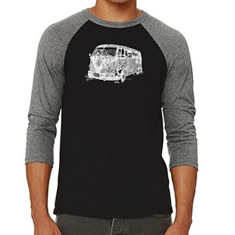 THE 70'S - Men's Raglan Baseball Word Art T-shirt