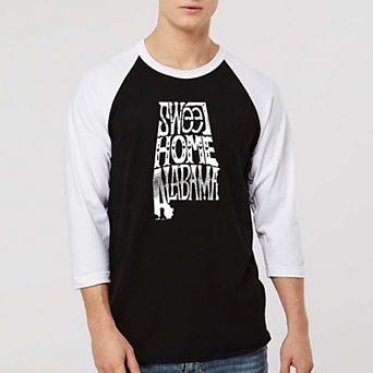 Sweet Home Alabama - Men's Raglan Baseball Word Art T-shirt